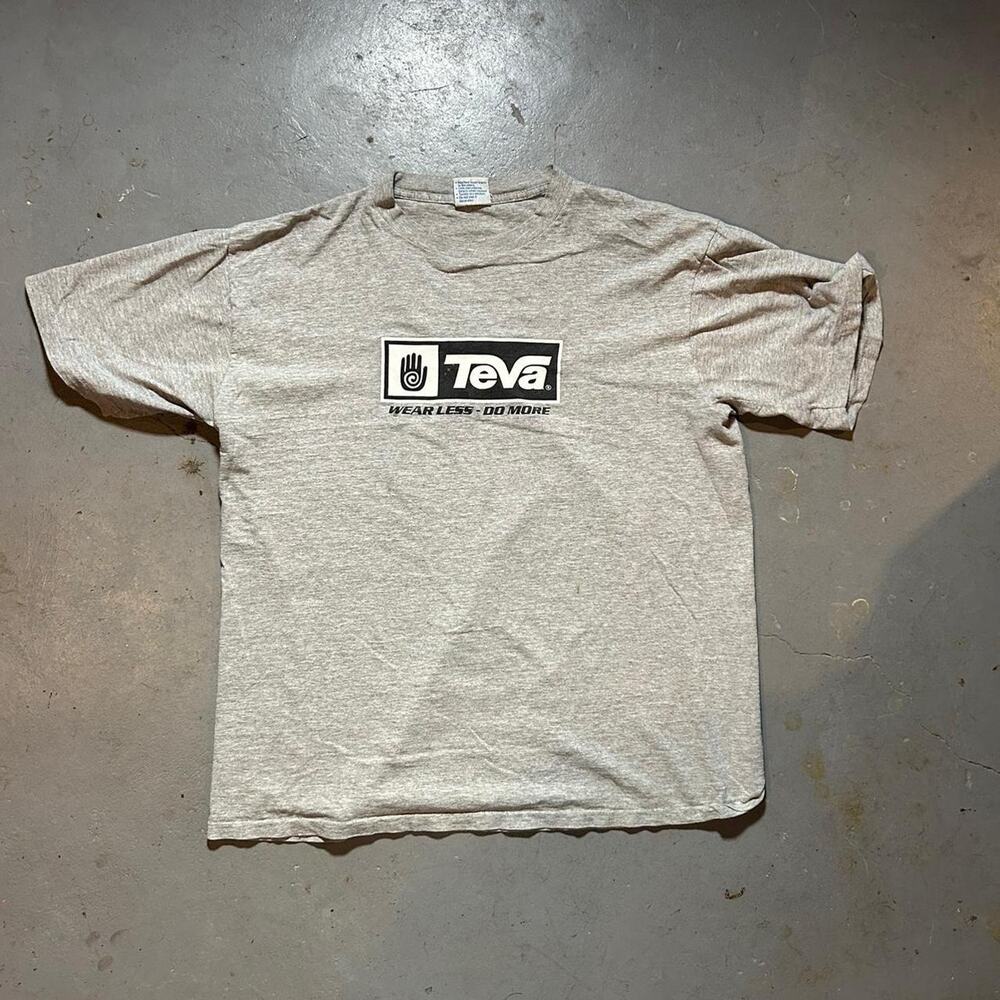 90s grey teva outdoor tee shirt